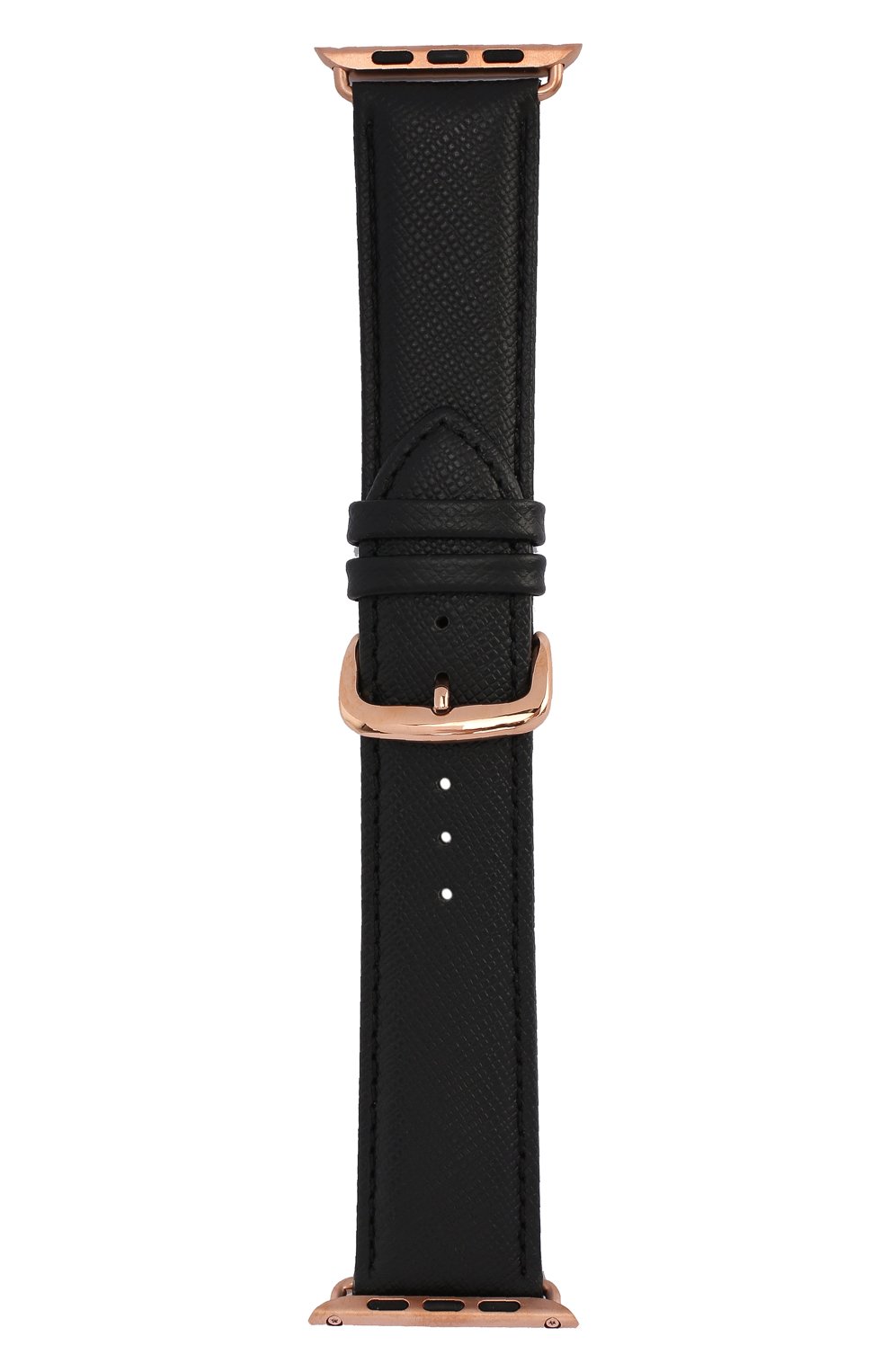 Ремешок для apple watch 38/40mm DBRAMANTE1928 черного цвета, арт. AW42NBGO5146 | Фото 1 (Региональные ограничения белый список (Axapta Mercury): RU; Статус проверки: Проверена категория)
