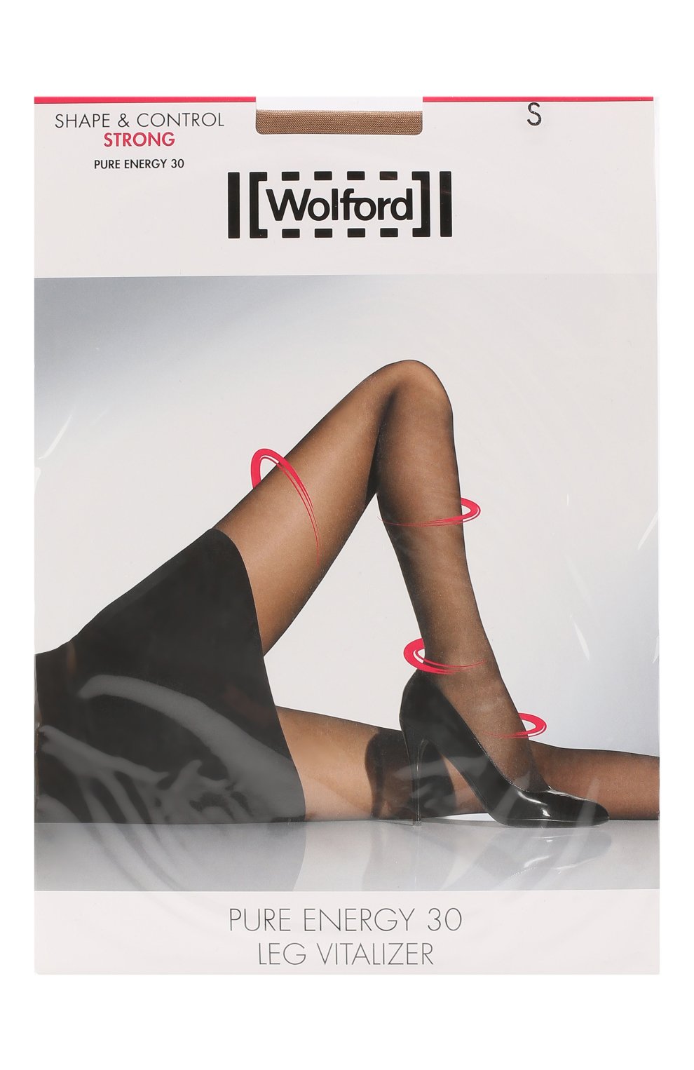 Женские капроновые колготки WOLFORD бежевого цвета, арт. 18373 | Фото 1