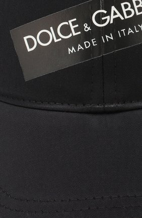Мужской хлопковая бейсболка DOLCE & GABBANA синего цвета по цене 19250 руб., арт. GH613A/GEI67 | Фото 3 Мужской хлопковая бейсболка DOLCE & GABBANA синего цвета, арт. GH613A/GEI67 | Фото 3