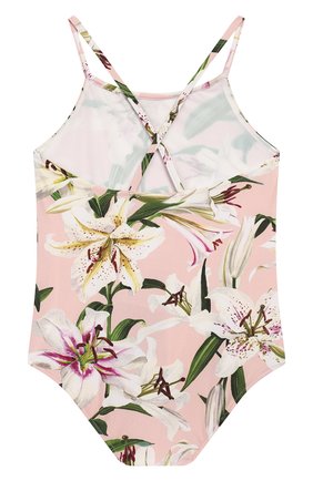 Детского слитный купальник DOLCE & GABBANA светло-розового цвета по цене 11150 руб., арт. L5J803/FSGQR/2-6 | Фото 2 Детского слитный купальник DOLCE & GABBANA светло-розового цвета, арт. L5J803/FSGQR/2-6 | Фото 2