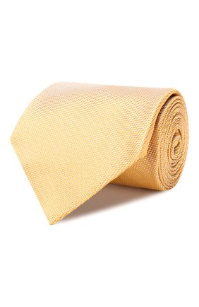 Мужской галстук TOM FORD золотого цвета, арт. 6TF04/XTF | Фото 1 (Материал: Текстиль, Синтетический материал; Статус проверки: Проверена категория; Принт: Без принта)