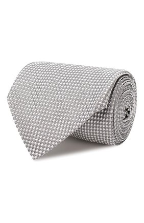 Мужской шелковый галстук TOM FORD серого цвета, арт. 6TF05/XTF | Фото 1 (Материал: Текстиль, Шелк; Принт: Без принта; Статус проверки: Проверена категория)