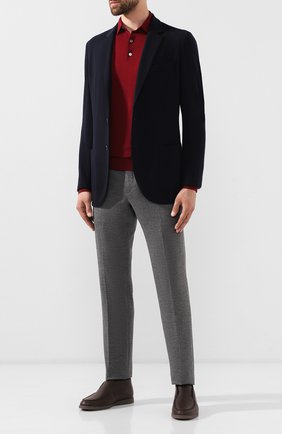 Мужской шерстяной пиджак LORO PIANA темно-синего цвета по цене 260500 руб., арт. FAI7802 | Фото 2 Мужской шерстяной пиджак LORO PIANA темно-синего цвета, арт. FAI7802 | Фото 2 (Рукава: Длинные; Длина (для топов): Стандартные; Материал внешний: Шерсть; 1-2-бортные: Однобортные; Пиджаки М: Приталенный; Случай: Повседневный; Стили: Кэжуэл; Кросс-КТ: Трикотаж; Статус проверки: Проверена категория)
