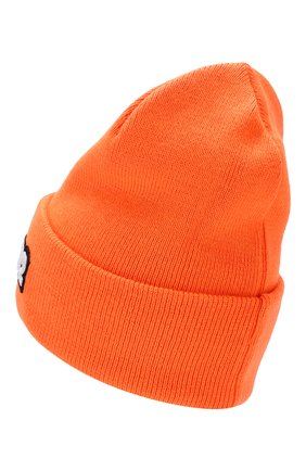 Мужская шерстяная шапка DSQUARED2 оранжевого цвета, арт. KNM0001 05M02265 | Фото 2 (Материал: Текстиль, Синтетический материал, Шерсть; Кросс-КТ: Трикотаж)