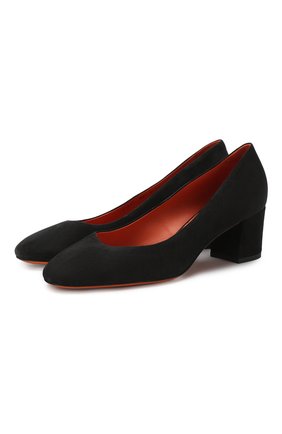 Женская замшевые туфли SANTONI черного цвета по цене 34050 руб., арт. WDTC57817SH2GMGDN01 | Фото 1 Женская замшевые туфли SANTONI черного цвета, арт. WDTC57817SH2GMGDN01 | Фото 1
