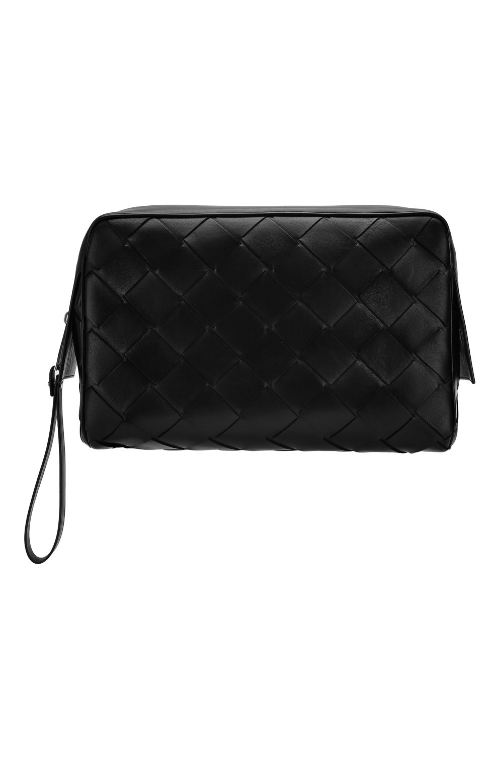 Мужской кожаный несессер BOTTEGA VENETA черного цвета, арт. 575554/V00BG | Фото 1 (Материал: Натуральная кожа; Статус проверки: Проверена категория)