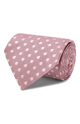 Мужской шелковый галстук TOM FORD розового цвета, арт. 6TF12/XTF | Фото 1 (Материал: Шелк, Текстиль; Статус проверки: Проверена категория; Принт: С принтом)