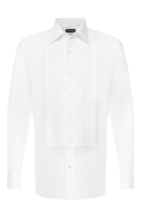 Мужская хлопковая сорочка TOM FORD белого цвета по цене 59950 руб., арт. 6FT287/94SIJE | Фото 1 Мужская хлопковая сорочка TOM FORD белого цвета, арт. 6FT287/94SIJE | Фото 1