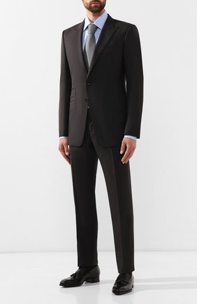 Мужская хлопковая сорочка TOM FORD голубого цвета по цене 39650 руб., арт. 6FT103/94C1JE | Фото 2 Мужская хлопковая сорочка TOM FORD голубого цвета, арт. 6FT103/94C1JE | Фото 2