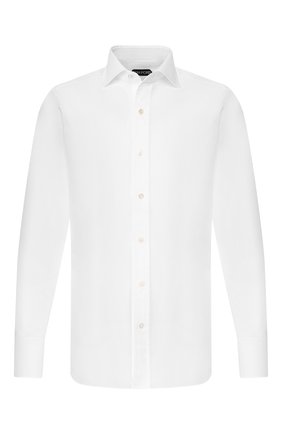Мужская хлопковая сорочка TOM FORD белого цвета по цене 35700 руб., арт. 6FT190/94S1AX | Фото 1 Мужская хлопковая сорочка TOM FORD белого цвета, арт. 6FT190/94S1AX | Фото 1