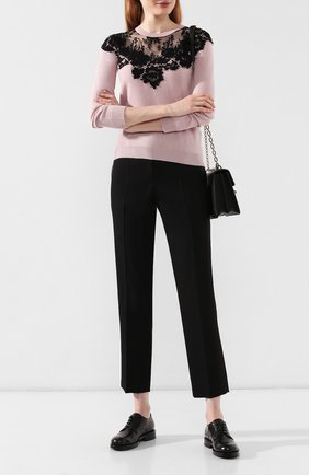 Женские кожаные дерби SANTONI черного цвета по цене 35450 руб., арт. WUAK58115BY2CNWDN01 | Фото 2 Женские кожаные дерби SANTONI черного цвета, арт. WUAK58115BY2CNWDN01 | Фото 2