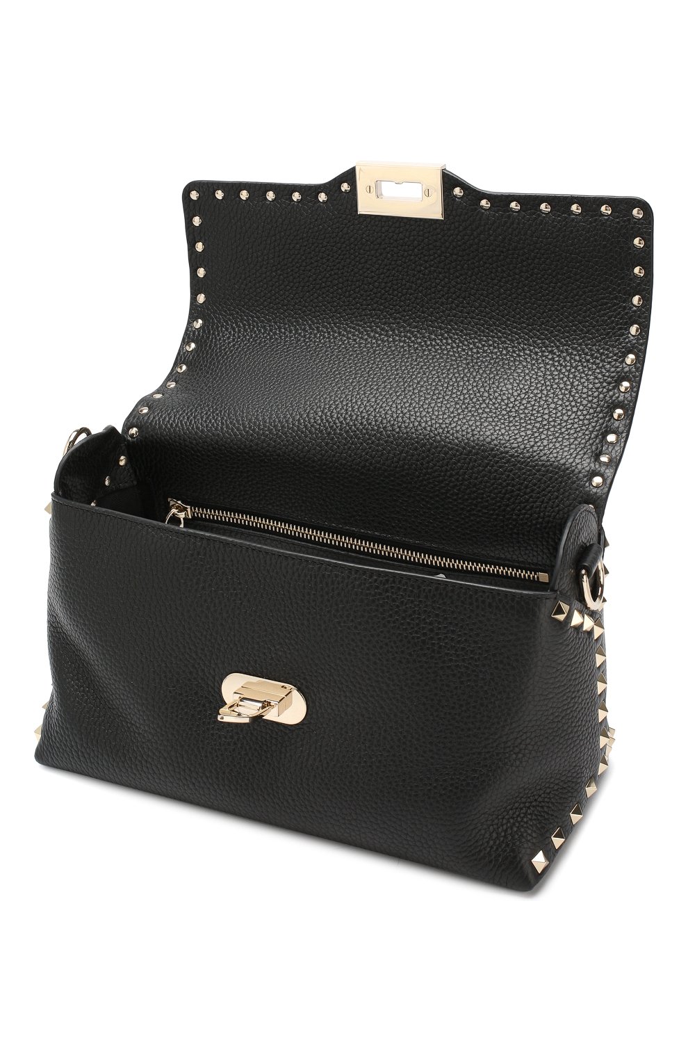 Женская черная сумка rockstud VALENTINO — купить за 108000 руб. в ...