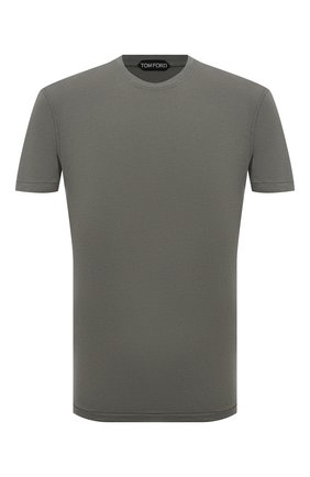 Мужская футболка TOM FORD хаки цвета по цене 19700 руб., арт. BT229/TFJ950 | Фото 1 Мужская футболка TOM FORD хаки цвета, арт. BT229/TFJ950 | Фото 1