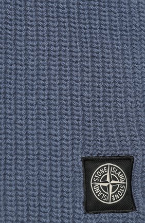 Мужской шерстяной шарф STONE ISLAND синего цвета по цене 13350 руб., арт. 7115N15B5 | Фото 2 Мужской шерстяной шарф STONE ISLAND синего цвета, арт. 7115N15B5 | Фото 2