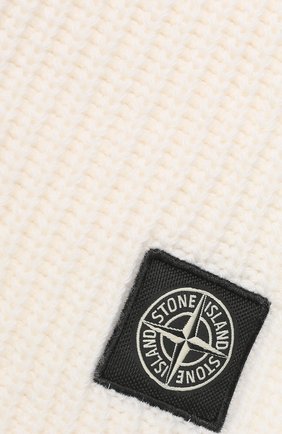 Мужской шерстяной шарф STONE ISLAND белого цвета по цене 13350 руб., арт. 7115N15B5 | Фото 2 Мужской шерстяной шарф STONE ISLAND белого цвета, арт. 7115N15B5 | Фото 2
