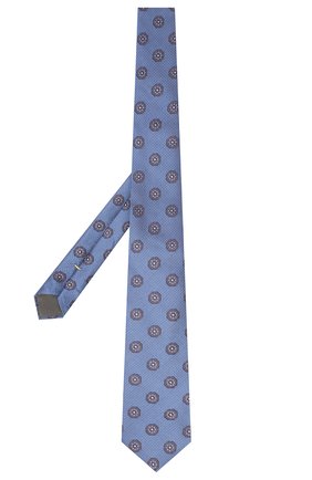 Мужской шелковый галстук CANALI синего цвета по цене 10600 руб., арт. 18/HJ02323 | Фото 2 Мужской шелковый галстук CANALI синего цвета, арт. 18/HJ02323 | Фото 2