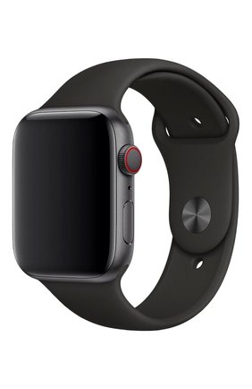 Ремешок apple watch 44mm sport band APPLE черного цвета по цене 0 руб., арт. MTPL2ZM/A | Фото 1 Ремешок apple watch 44mm sport band APPLE черного цвета, арт. MTPL2ZM/A | Фото 1 (Статус проверки: Проверена категория)