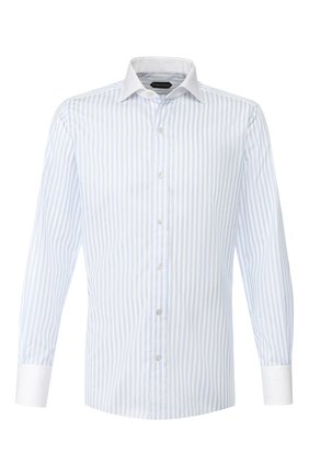 Мужская хлопковая сорочка TOM FORD голубого цвета по цене 35700 руб., арт. 6FT213/94SWAX | Фото 1 Мужская хлопковая сорочка TOM FORD голубого цвета, арт. 6FT213/94SWAX | Фото 1