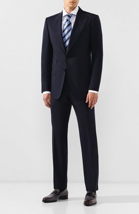 Мужская хлопковая сорочка TOM FORD голубого цвета по цене 35700 руб., арт. 6FT213/94SWAX | Фото 2 Мужская хлопковая сорочка TOM FORD голубого цвета, арт. 6FT213/94SWAX | Фото 2