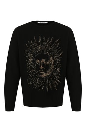 Мужской шерстяной пуловер GIVENCHY черного цвета по цене 76950 руб., арт. BM909U4Y4H | Фото 1 Мужской шерстяной пуловер GIVENCHY черного цвета, арт. BM909U4Y4H | Фото 1