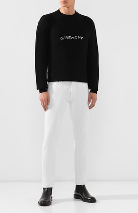 Мужской шерстяной пуловер GIVENCHY черного цвета по цене 73400 руб., арт. BM908P4Y3J | Фото 2 Мужской шерстяной пуловер GIVENCHY черного цвета, арт. BM908P4Y3J | Фото 2
