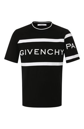 Мужская хлопковая футболка GIVENCHY черного цвета по цене 43600 руб., арт. BM70KV3002 | Фото 1 Мужская хлопковая футболка GIVENCHY черного цвета, арт. BM70KV3002 | Фото 1
