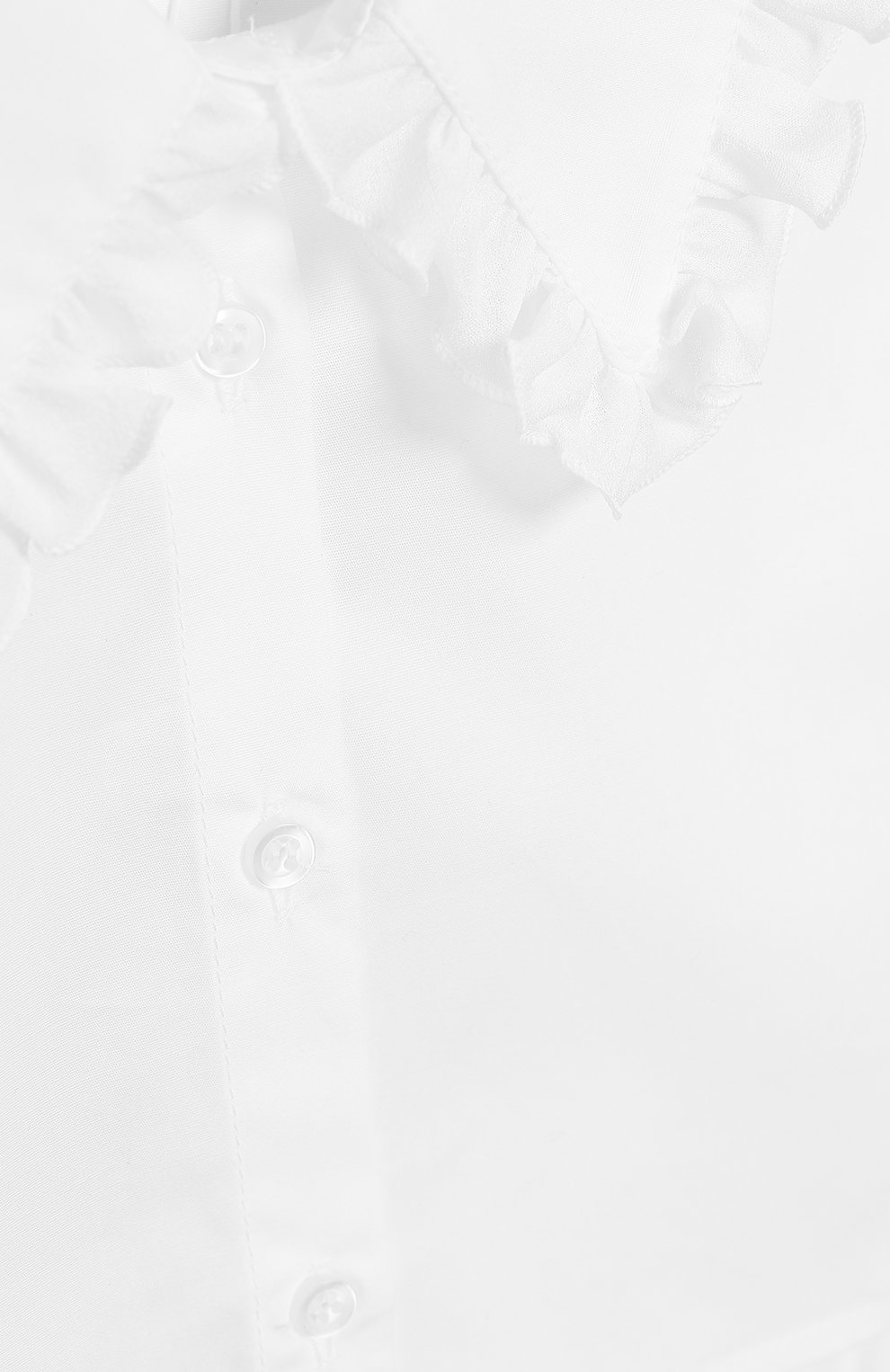 Детский хлопковая манишка ALETTA белого цвета, арт. A9333/4A-8A | Фото 3 (Материал: Текстиль, Синтетический материал, Хлопок; Региональные ограничения белый список (Axapta Mercury): RU; Статус проверки: Проверено, Проверена категория; Кросс-КТ: Школьные аксессуары)
