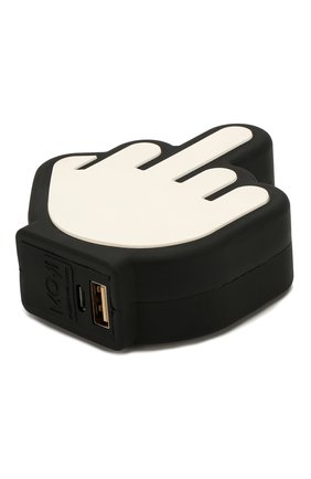 Портативный аккумулятор finger MOJI POWER черно-белого цвета, арт. MP001FI | Фото 2 (Статус проверки: Проверена категория)