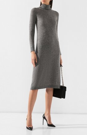 Женское платье из смеси кашемира и шелка IL BORGO CASHMERE темно-серого цвета по цене 59950 руб., арт. 54-1302G0 | Фото 2 Женское платье из смеси кашемира и шелка IL BORGO CASHMERE темно-серого цвета, арт. 54-1302G0 | Фото 2