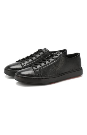 Мужские кожаные кеды SANTONI черного цвета по цене 34100 руб., арт. MBCN20842NEARAYDN01 | Фото 1 Мужские кожаные кеды SANTONI черного цвета, арт. MBCN20842NEARAYDN01 | Фото 1