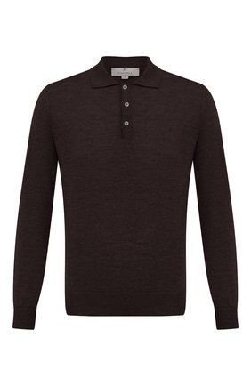Мужское шерстяное поло CANALI коричневого цвета по цене 23900 руб., арт. C0017/MK00077 | Фото 1 Мужское шерстяное поло CANALI коричневого цвета, арт. C0017/MK00077 | Фото 1