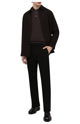 Мужское шерстяное поло CANALI коричневого цвета по цене 23900 руб., арт. C0017/MK00077 | Фото 2 Мужское шерстяное поло CANALI коричневого цвета, арт. C0017/MK00077 | Фото 2