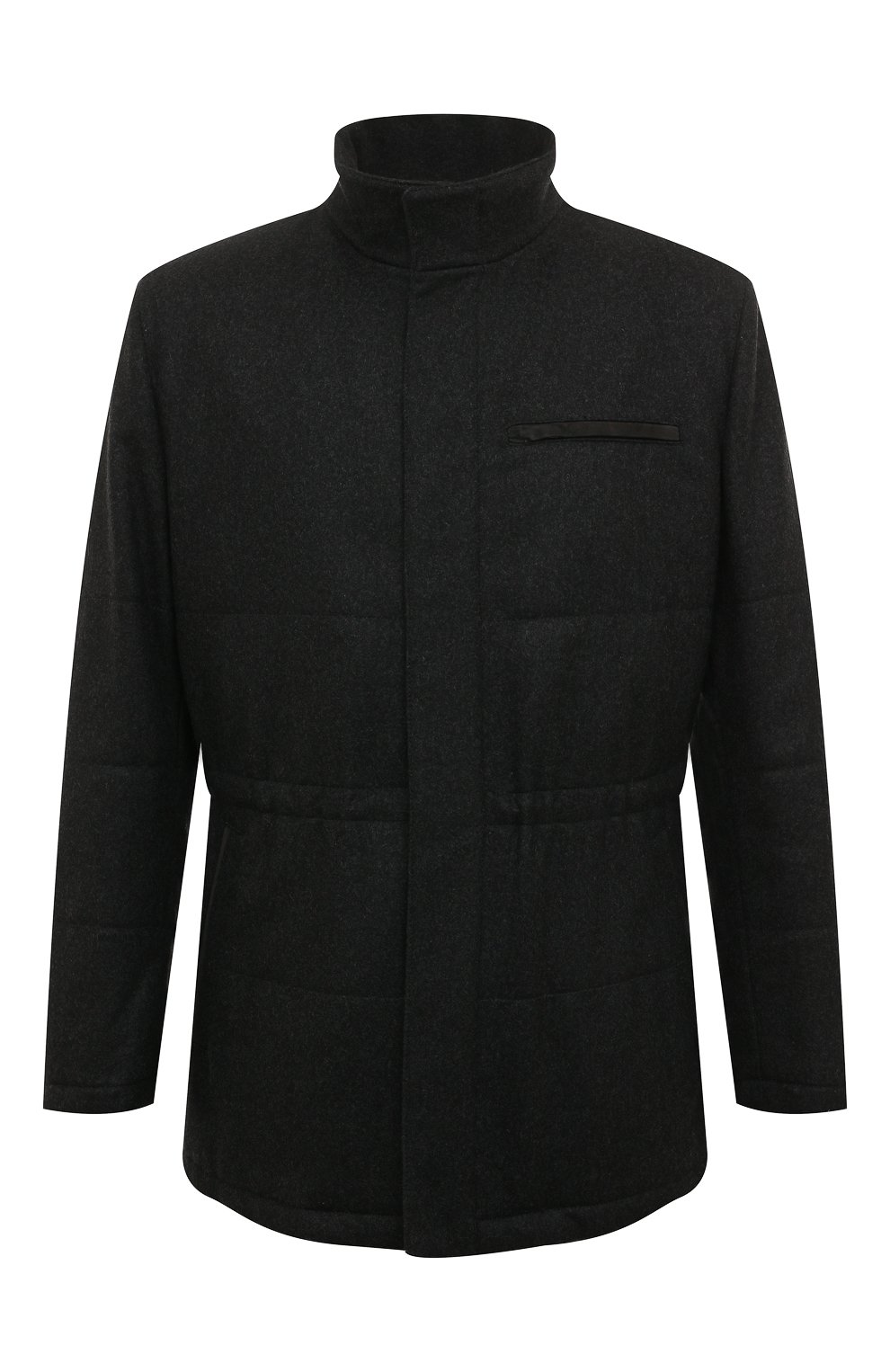 Мужская кашемировая куртка KITON темно-серого цвета, арт. UW0608MV03S04 | Фото 1 (Кросс-КТ: Куртка; Мужское Кросс-КТ: шерсть и кашемир, Верхняя одежда; Материал внешний: Шерсть, Кашемир; Рукава: Длинные; Длина (верхняя одежда): До середины бедра; Материал подклада: Синтетический материал; Статус проверки: Проверена категория)