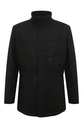 Мужская кашемировая куртка KITON темно-серого цвета, арт. UW0608MV03S04 | Фото 1 (Материал внешний: Кашемир, Шерсть; Рукава: Длинные; Статус проверки: Проверена категория; Материал подклада: Синтетический материал; Длина (верхняя одежда): До середины бедра; Мужское Кросс-КТ: Верхняя одежда, шерсть и кашемир; Кросс-КТ: Куртка)