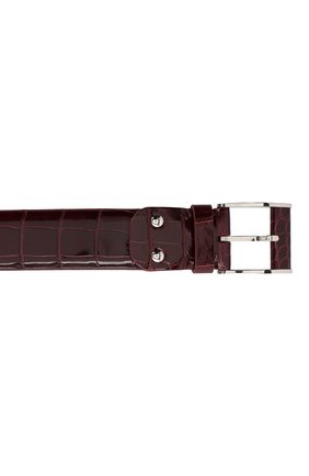 Мужской кожаный ремень ZILLI бордового цвета по цене 239500 руб., арт. MJL-CLAQE-01011/0819/AMIS | Фото 3 Мужской кожаный ремень ZILLI бордового цвета, арт. MJL-CLAQE-01011/0819/AMIS | Фото 3