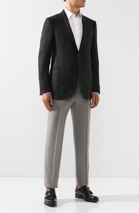 Мужские кожаные монки SANTONI темно-зеленого цвета по цене 99500 руб., арт. MCCR11652MC1HVVDW60 | Фото 2 Мужские кожаные монки SANTONI темно-зеленого цвета, арт. MCCR11652MC1HVVDW60 | Фото 2 (Стили: Классический; Статус проверки: Проверена категория; Материал внутренний: Натуральная кожа; Материал внешний: Кожа; Длина стельки: 27,6, 28, 24,2, 24,7, 25,1, 25,5, 25,9, 26,4, 26,8, 27,2)