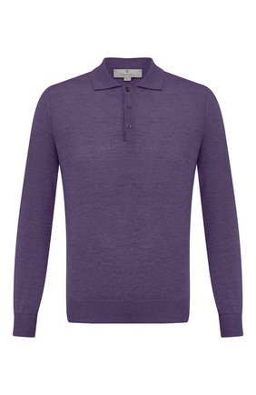 Мужское шерстяное поло CANALI фиолетового цвета по цене 23900 руб., арт. C0017/MK00077 | Фото 1 Мужское шерстяное поло CANALI фиолетового цвета, арт. C0017/MK00077 | Фото 1