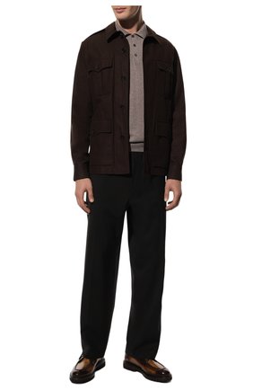 Мужское шерстяное поло CANALI бежевого цвета по цене 23900 руб., арт. C0017/MK00077 | Фото 2 Мужское шерстяное поло CANALI бежевого цвета, арт. C0017/MK00077 | Фото 2