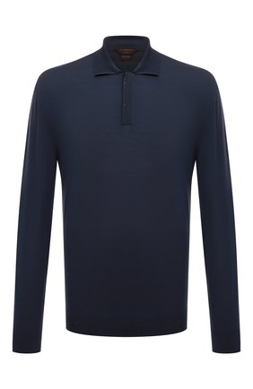 Мужское шерстяное поло ZEGNA COUTURE синего цвета по цене 93750 руб., арт. CTM01/132 | Фото 1 Мужское шерстяное поло ZEGNA COUTURE синего цвета, арт. CTM01/132 | Фото 1