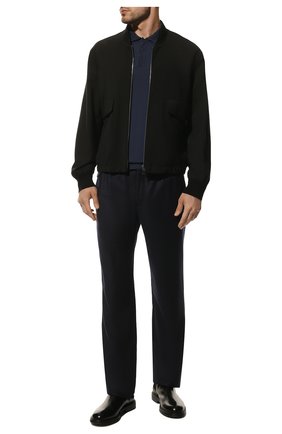 Мужское шерстяное поло ZEGNA COUTURE синего цвета по цене 106500 руб., арт. CTM01/132 | Фото 2 Мужское шерстяное поло ZEGNA COUTURE синего цвета, арт. CTM01/132 | Фото 2 (Рукава: Длинные; Статус проверки: Проверена категория; Материал внешний: Шерсть; Длина (для топов): Стандартные; Застежка: Пуговицы; Кросс-КТ: Трикотаж)