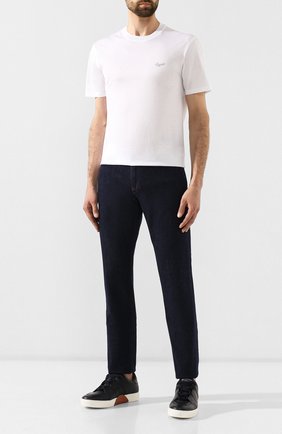 Мужская хлопковая футболка ERMENEGILDO ZEGNA белого цвета по цене 24550 руб., арт. UT526/706R | Фото 2 Мужская хлопковая футболка ERMENEGILDO ZEGNA белого цвета, арт. UT526/706R | Фото 2