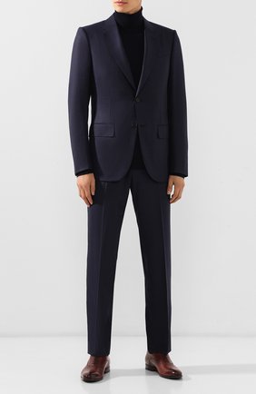 Мужской шерстяной костюм ZEGNA COUTURE темно-синего цвета по цене 342500 руб., арт. 622N13/21L2N5 | Фото 1 Мужской шерстяной костюм ZEGNA COUTURE темно-синего цвета, арт. 622N13/21L2N5 | Фото 1