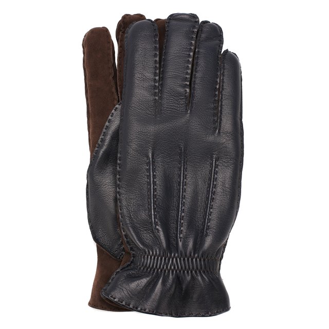 Кожаные перчатки с кашемировой подкладкой BRUNELLO CUCINELLI 4777352