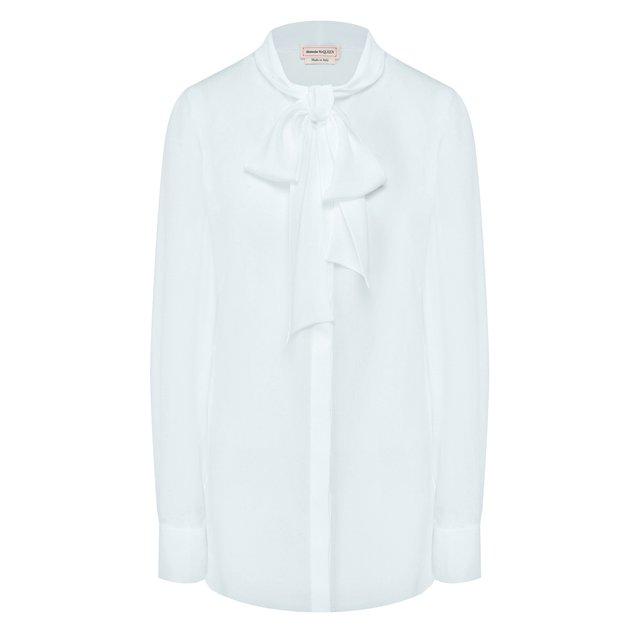 Шелковая блузка Alexander McQueen 10117554