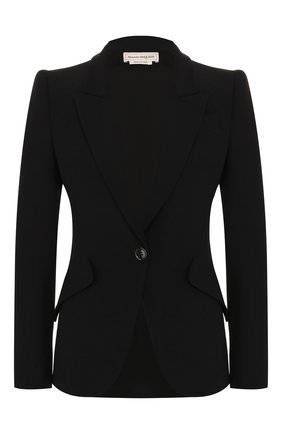 Женский жакет ALEXANDER MCQUEEN черного цвета по цене 144000 руб., арт. 585442/QEAAA | Фото 1 Женский жакет ALEXANDER MCQUEEN черного цвета, арт. 585442/QEAAA | Фото 1
