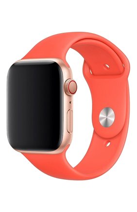Ремешок apple watch 44mm sport band APPLE  оранжевого цвета, арт. MTPQ2ZM/A | Фото 1 (Статус проверки: Проверена категория)