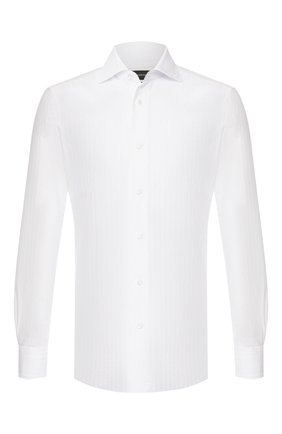 Мужская хлопковая сорочка ERMENEGILDO ZEGNA белого цвета по цене 27300 руб., арт. 601032/9MS0BA | Фото 1 Мужская хлопковая сорочка ERMENEGILDO ZEGNA белого цвета, арт. 601032/9MS0BA | Фото 1