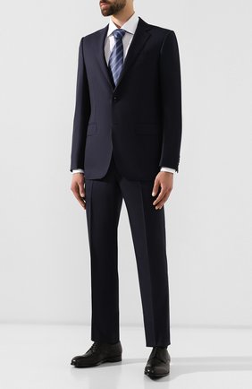 Мужская хлопковая сорочка ERMENEGILDO ZEGNA белого цвета по цене 46950 руб., арт. 601503/9MS0BR | Фото 2 Мужская хлопковая сорочка ERMENEGILDO ZEGNA белого цвета, арт. 601503/9MS0BR | Фото 2 (Мужское Кросс-КТ: Сорочка-одежда; Материал внешний: Хлопок; Статус проверки: Проверена категория, Проверено; Рукава: Длинные; Длина (для топов): Стандартные; Случай: Формальный; Принт: Однотонные; Манжеты: На пуговицах; Воротник: Кент)