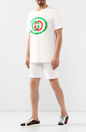 Мужские текстильные кеды ace gg GUCCI зеленого цвета по цене 41000 руб., арт. 576177/HMM50 | Фото 2 Мужские текстильные кеды ace gg GUCCI зеленого цвета, арт. 576177/HMM50 | Фото 2