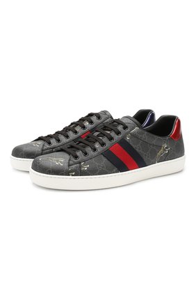 Мужские кеды new ace GUCCI черного цвета по цене 43900 руб., арт. 429445/G0K20 | Фото 1 Мужские кеды new ace GUCCI черного цвета, арт. 429445/G0K20 | Фото 1